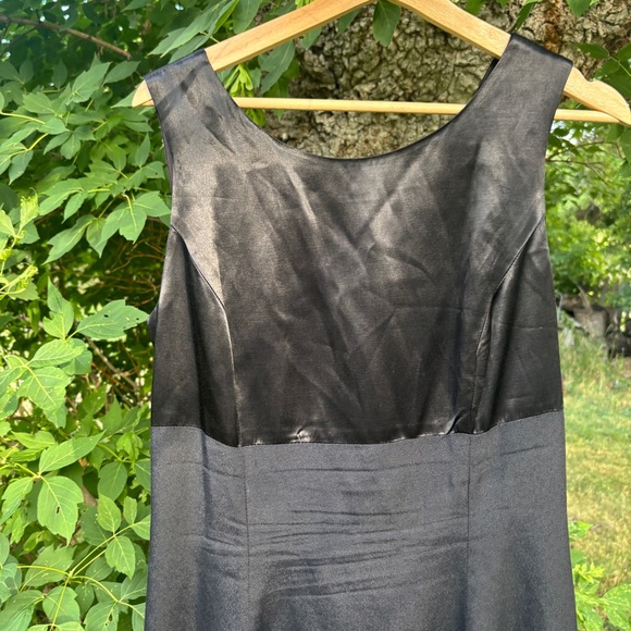 Vintage y2k flare a line black mini dress - Picture 2 of 10
